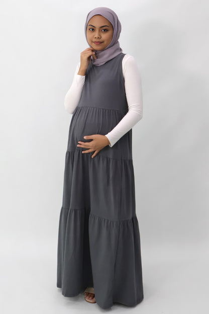 Single Jersey Tiered Maxi Dress