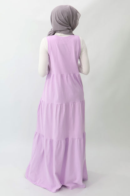 Single Jersey Tiered Maxi Dress