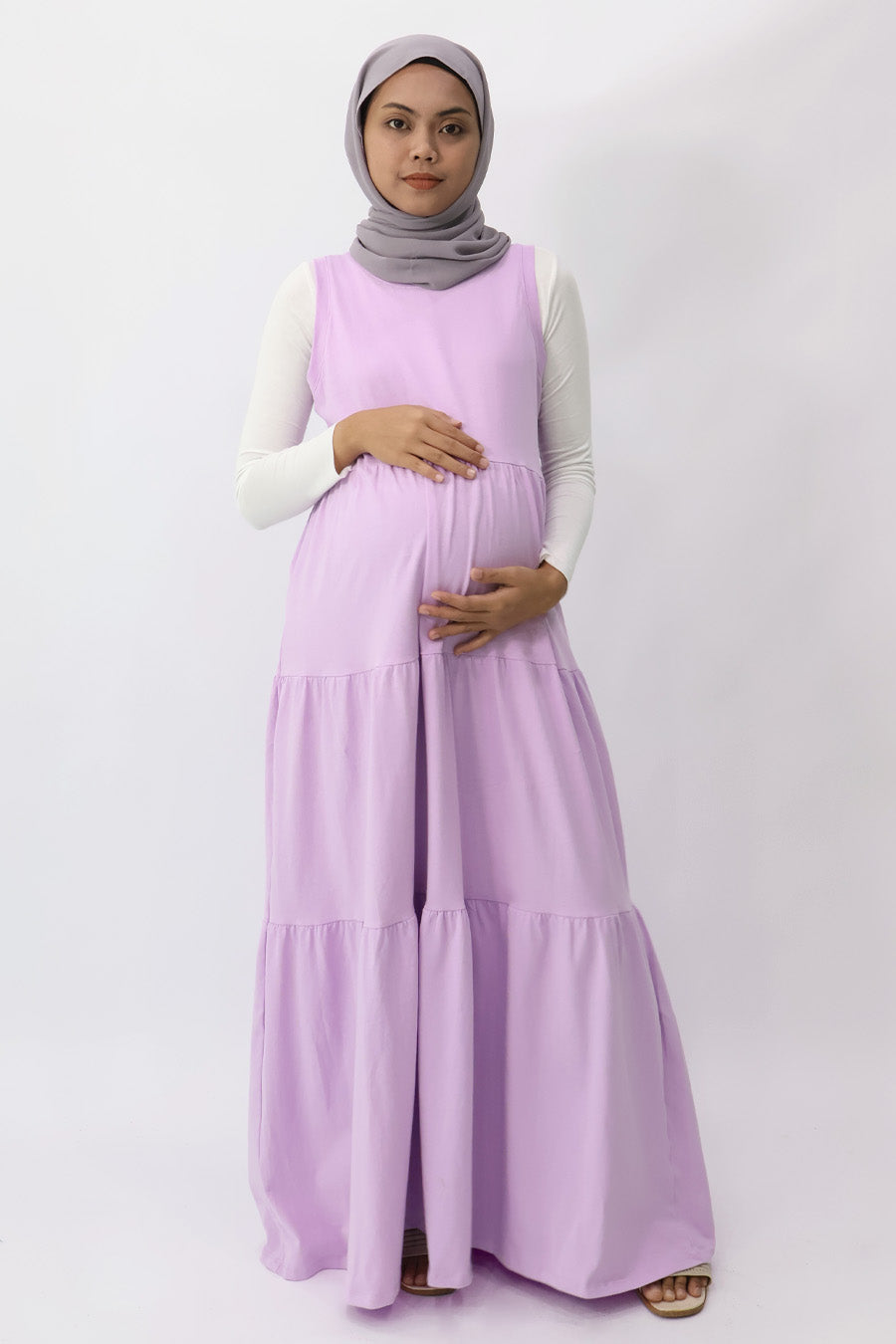 Single Jersey Tiered Maxi Dress