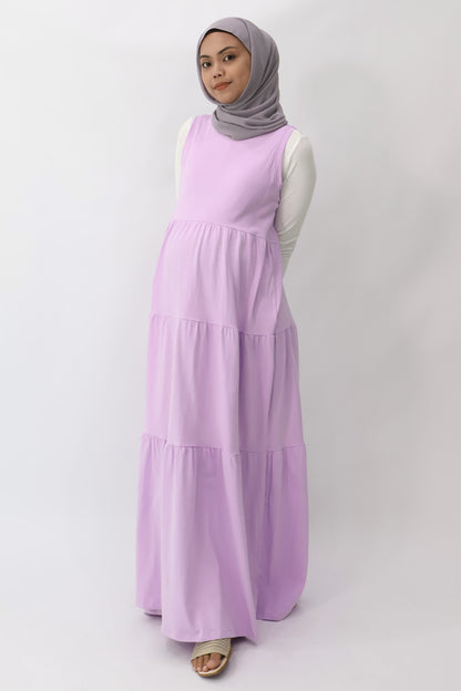 Single Jersey Tiered Maxi Dress