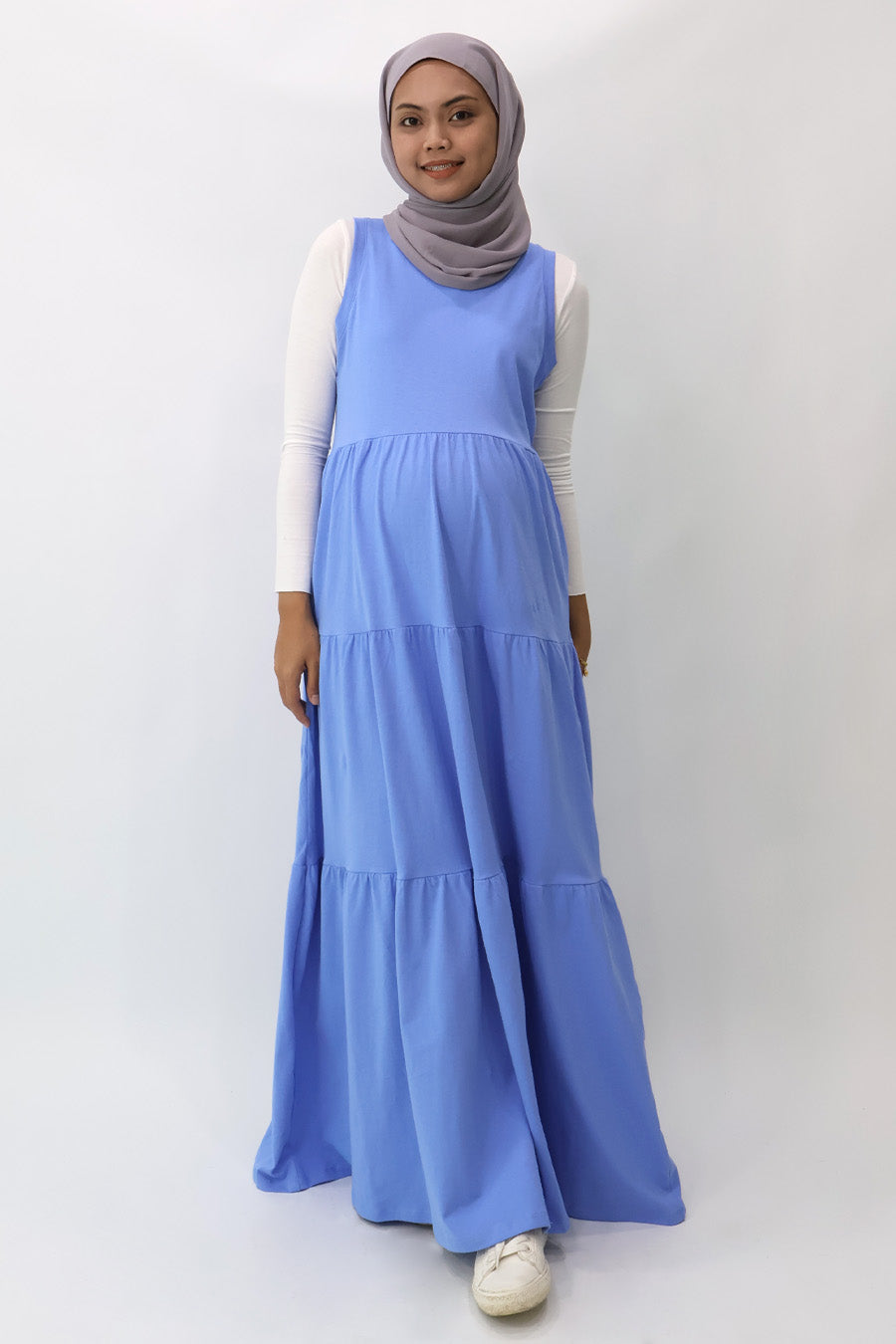 Single Jersey Tiered Maxi Dress