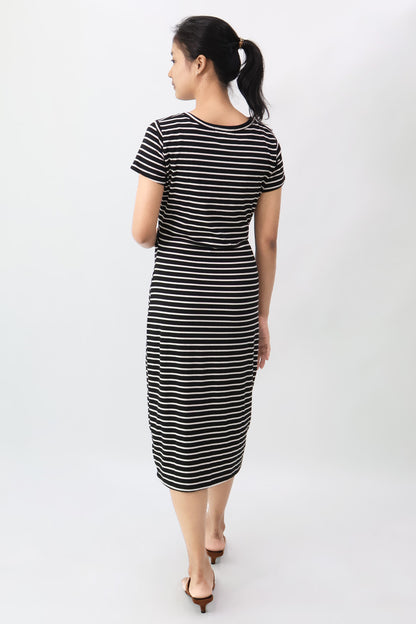 Stripes Midi Knit Dress