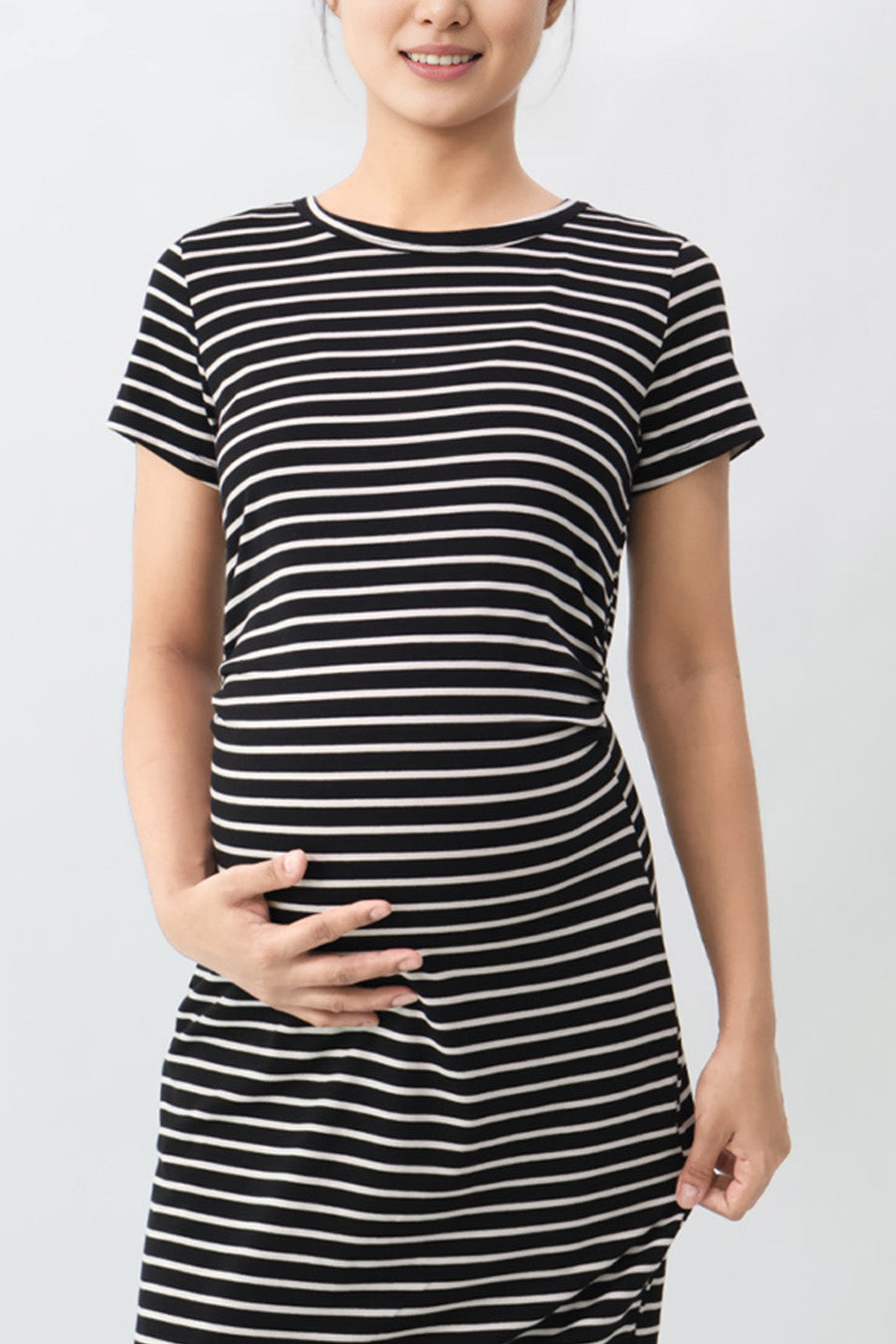 Stripes Midi Knit Dress