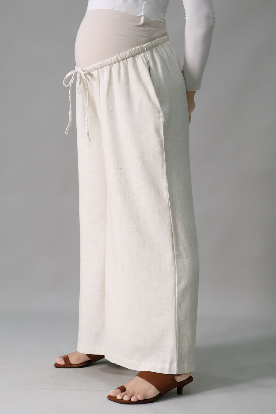 Full Panel Wide Leg Linen Pants