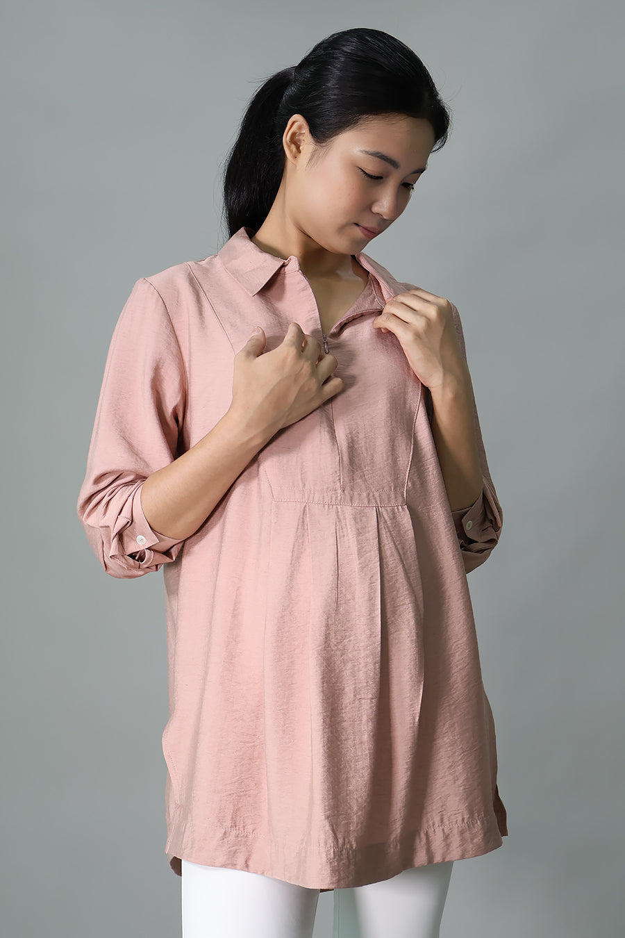 Relax Ease Zip Nursing Shirt
