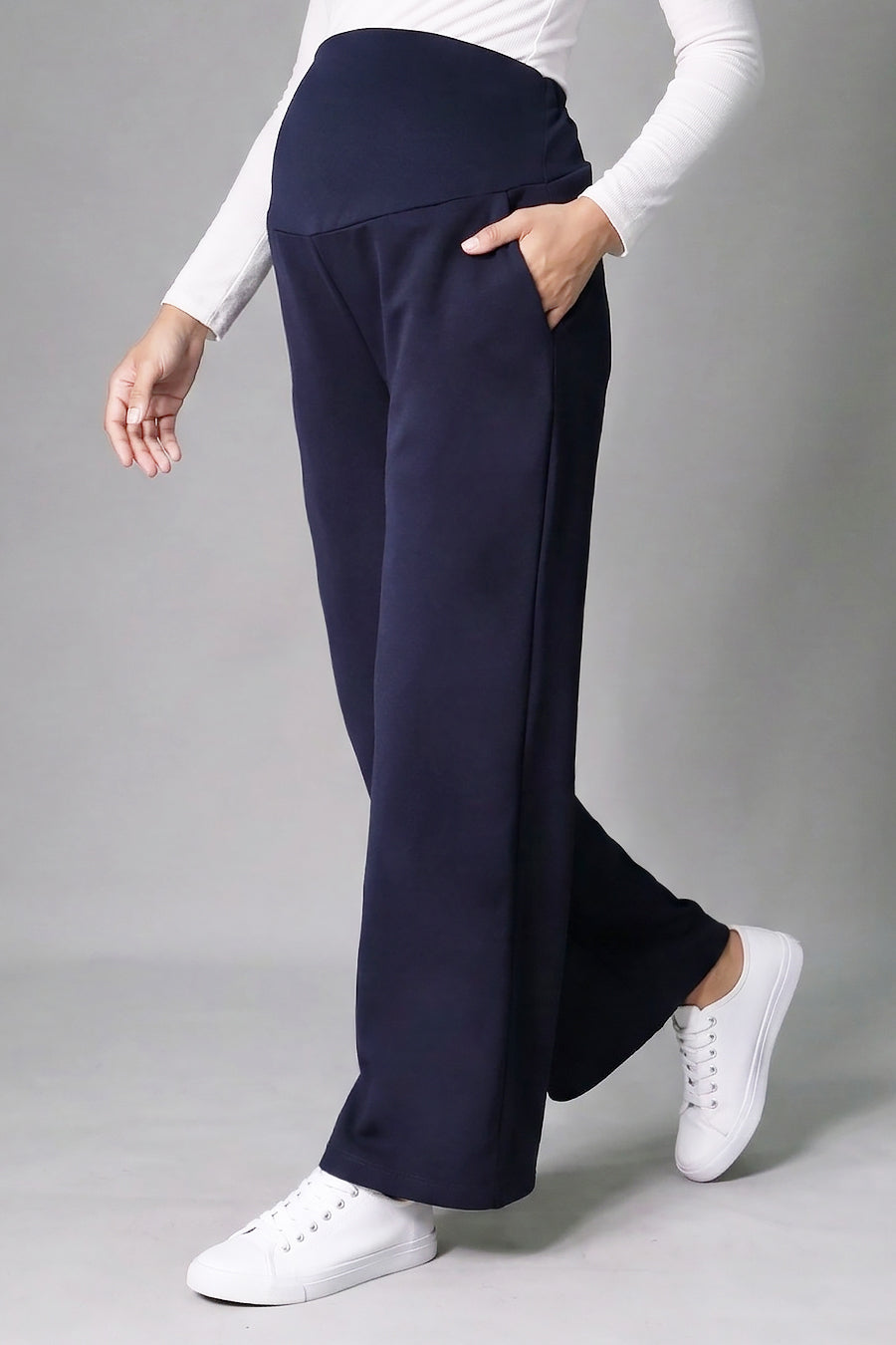 Wide Leg Maternity Jogger Pants