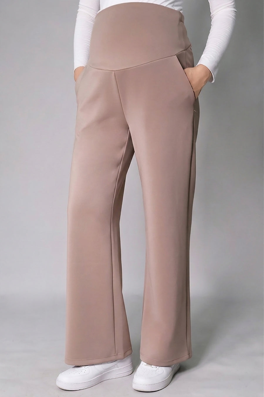 Wide Leg Maternity Jogger Pants