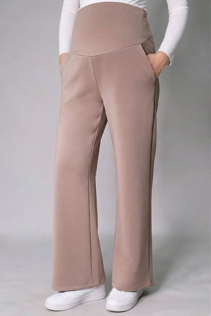 Wide Leg Maternity Jogger Pants