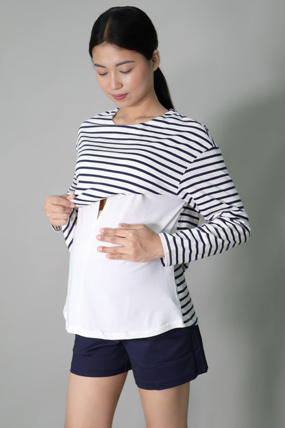 Maternity & Nursing Long Sleeve Top