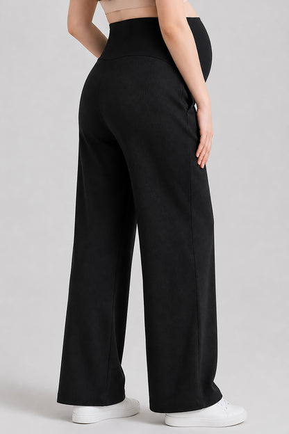 Wide Leg Maternity Jogger Pants