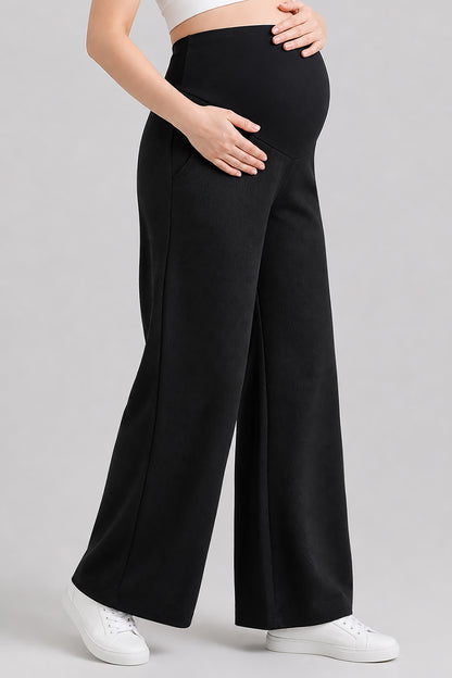 Wide Leg Maternity Jogger Pants