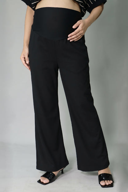 Wide Leg Maternity Jogger Pants