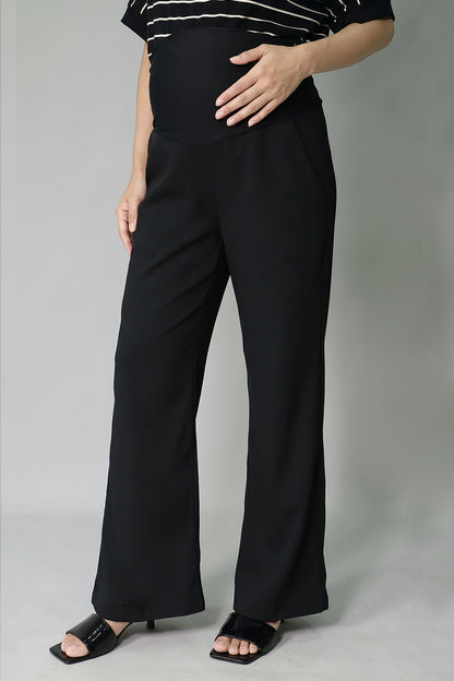 Wide Leg Maternity Jogger Pants