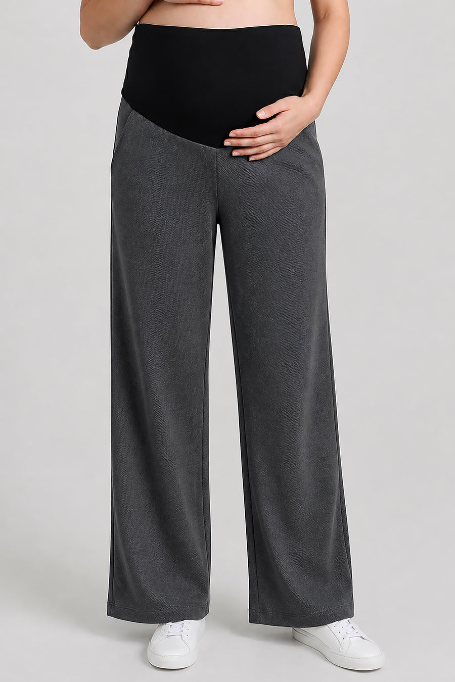 Wide Leg Maternity Jogger Pants