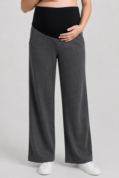 Wide Leg Maternity Jogger Pants