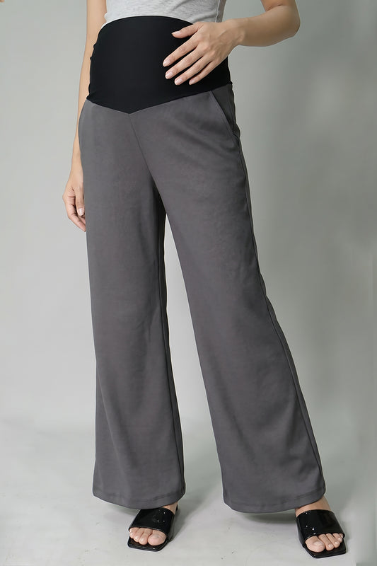 Wide Leg Maternity Jogger Pants