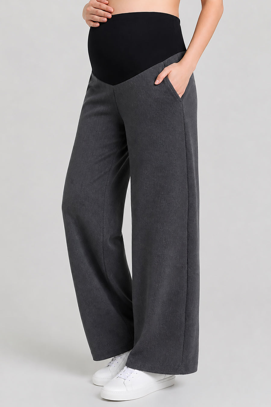 Wide Leg Maternity Jogger Pants