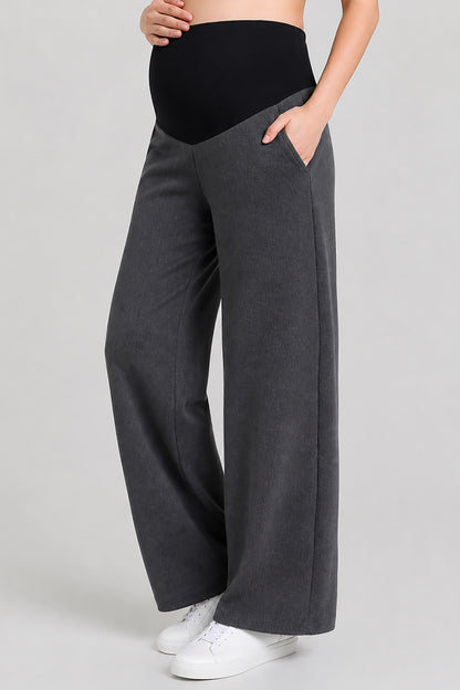 Wide Leg Maternity Jogger Pants