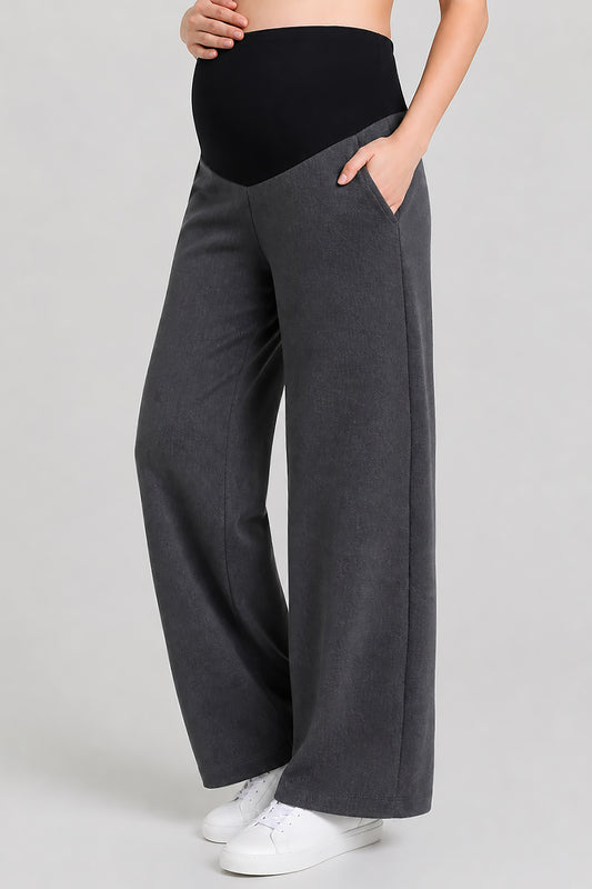Wide Leg Maternity Jogger Pants