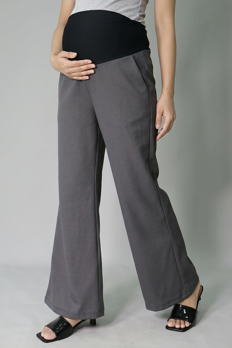 Wide Leg Maternity Jogger Pants
