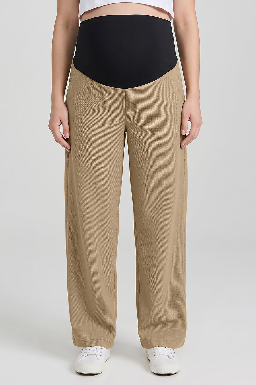 Wide Leg Maternity Jogger Pants