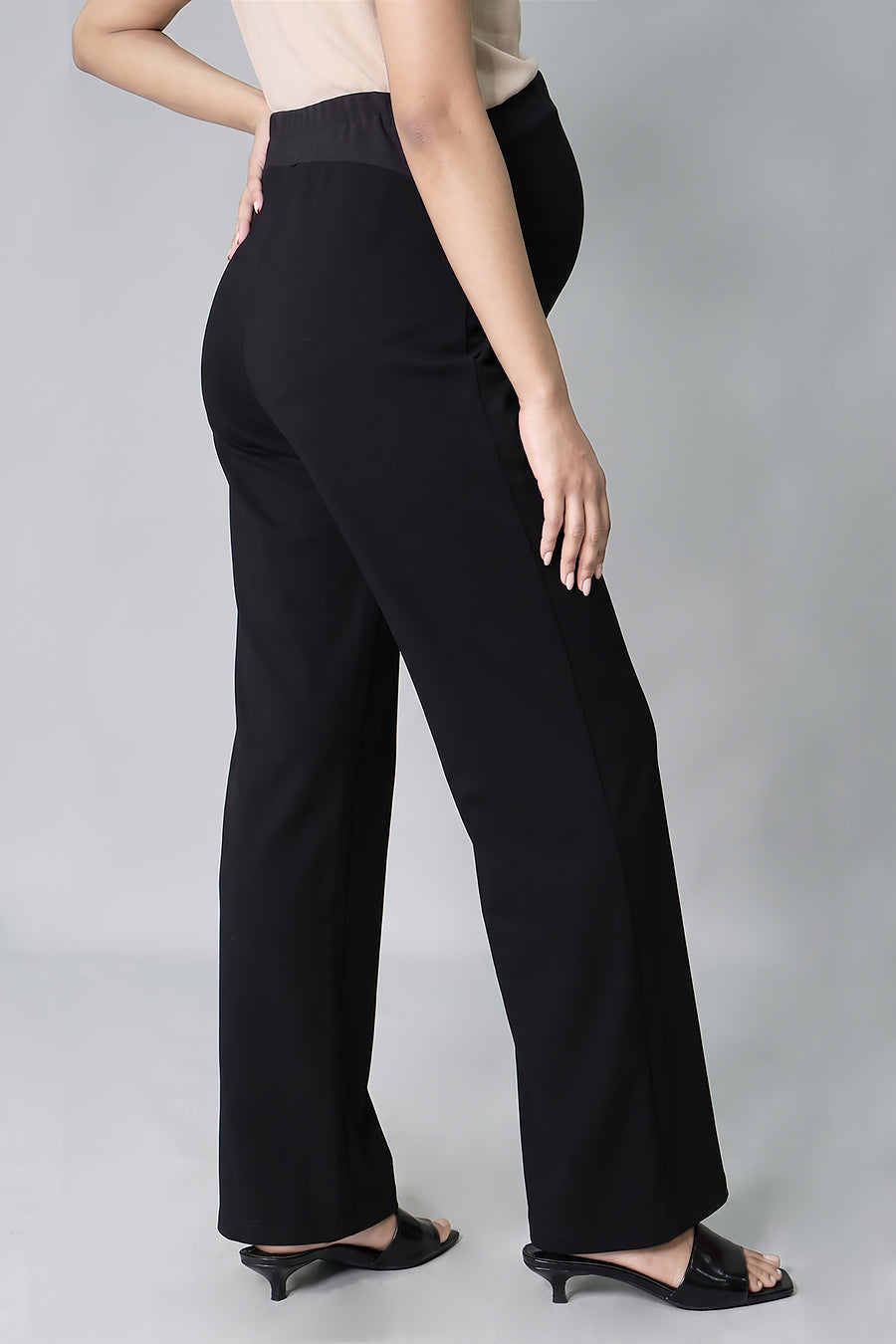 Wide Leg Maternity Jogger Pants