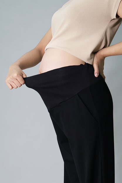 Wide Leg Maternity Jogger Pants