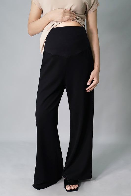 Wide Leg Maternity Jogger Pants
