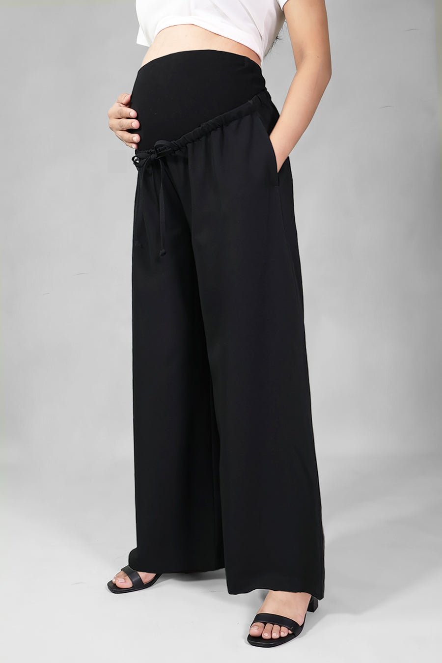 Wide Leg Maternity Work Pants