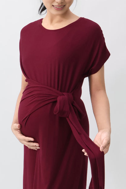 Cinched Waist Jersey Dress