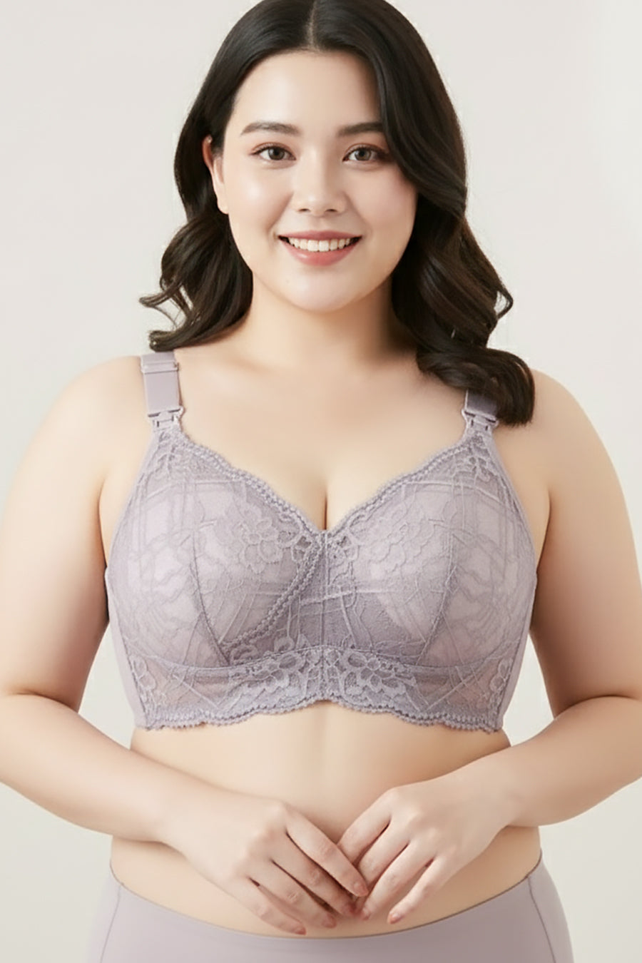Plus Size Lace Nursing Bra