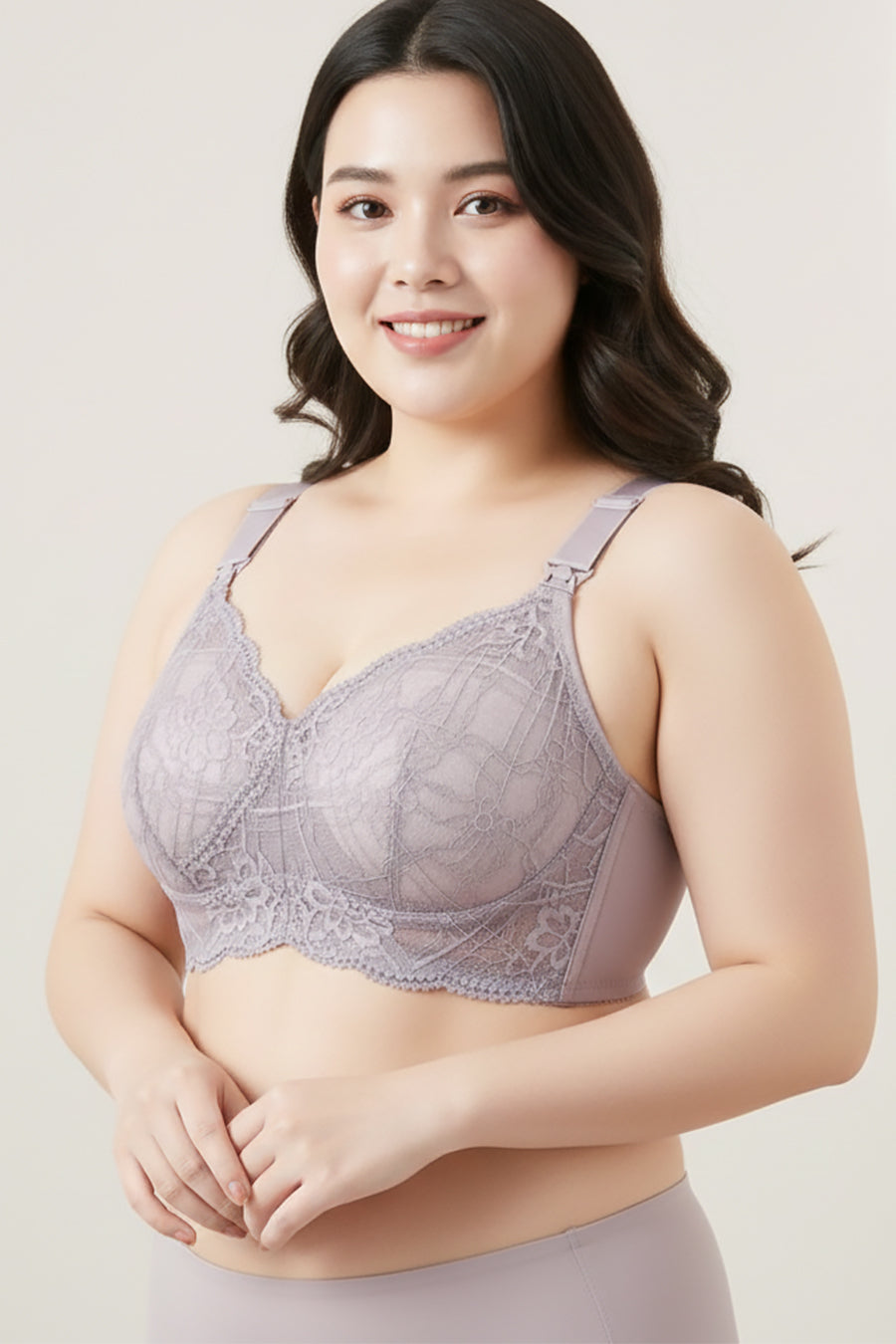 Plus Size Lace Nursing Bra