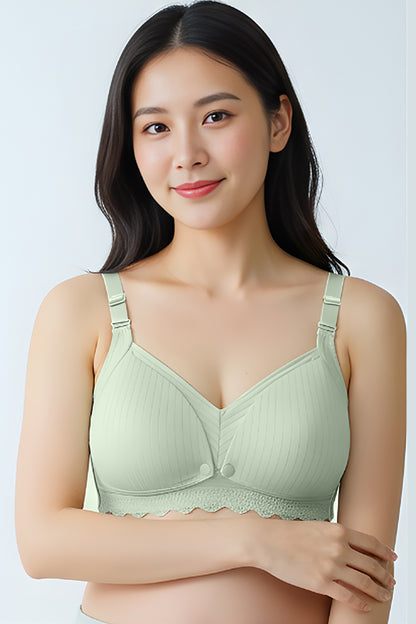 Front Snap Wirefree Nursing Bra