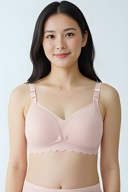 Front Snap Wirefree Nursing Bra
