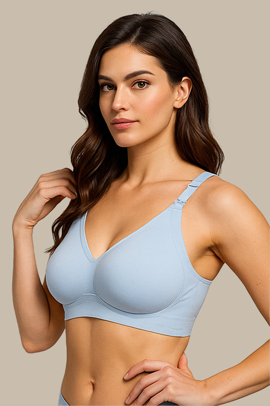 Antibacterial Silky Seamless Nursing Bra