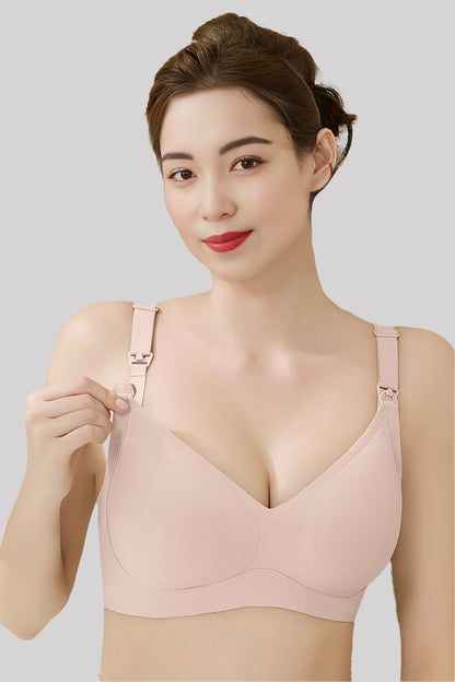 3D Water Drop Cup Antibacterial Seamless Nursing Bra