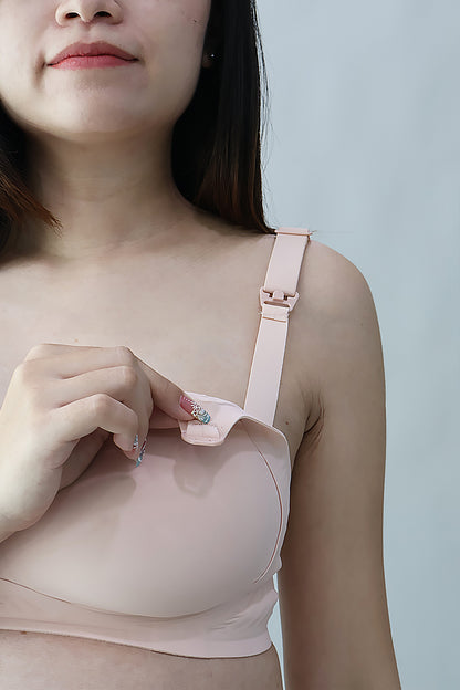 Antibacterial Silky Seamless Nursing Bra