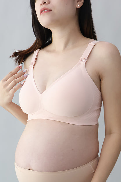 Antibacterial Silky Seamless Nursing Bra