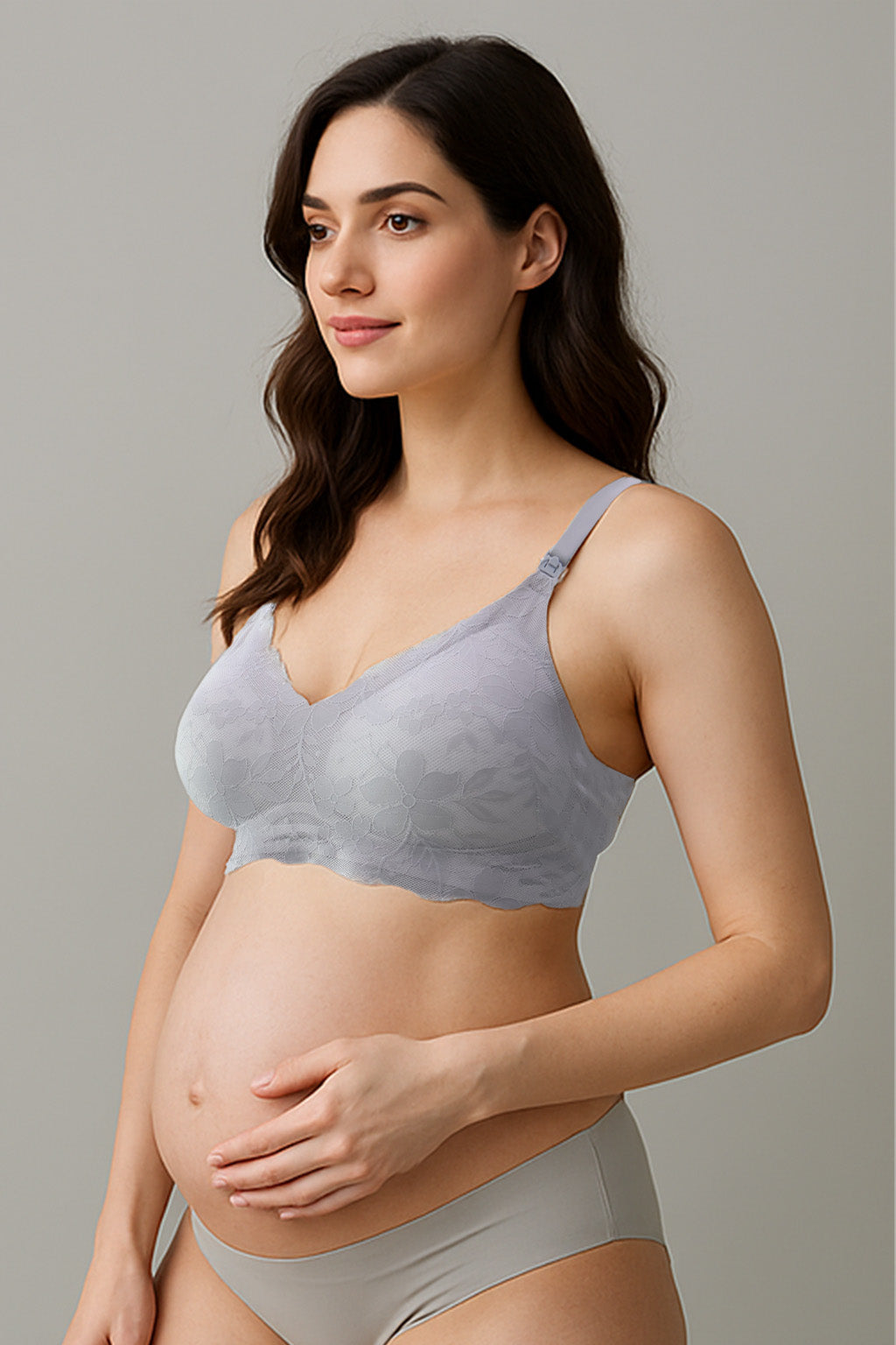 Antibacterial Lace Nursing Bra