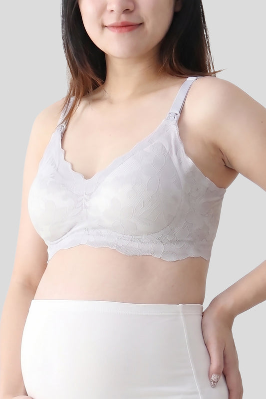 Antibacterial Lace Nursing Bra