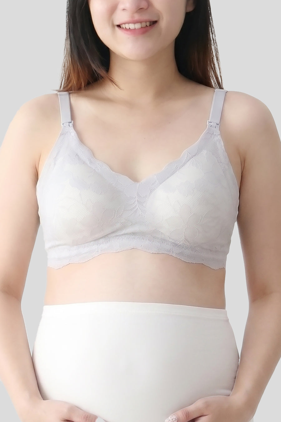 Antibacterial Lace Nursing Bra