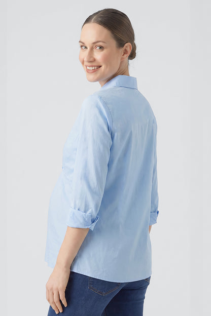 Draped Front Maternity & Nursing Shirt