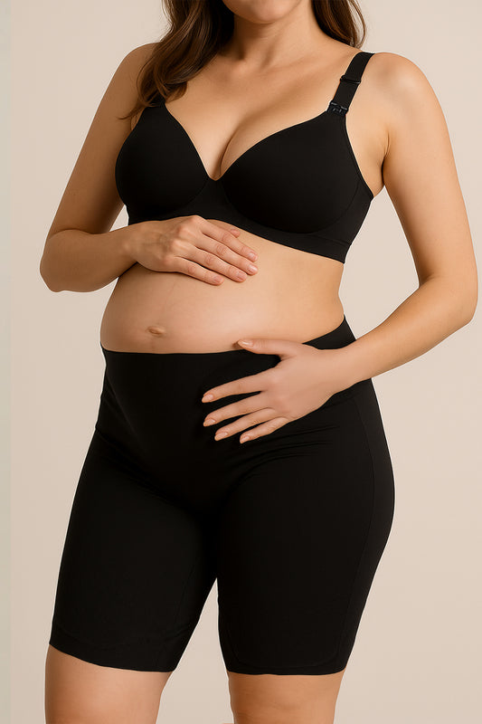 Antibacterial Seamless Maternity Support Underpants