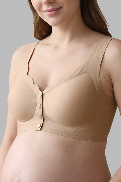 Antibacterial Front Fastening Seamless Bra