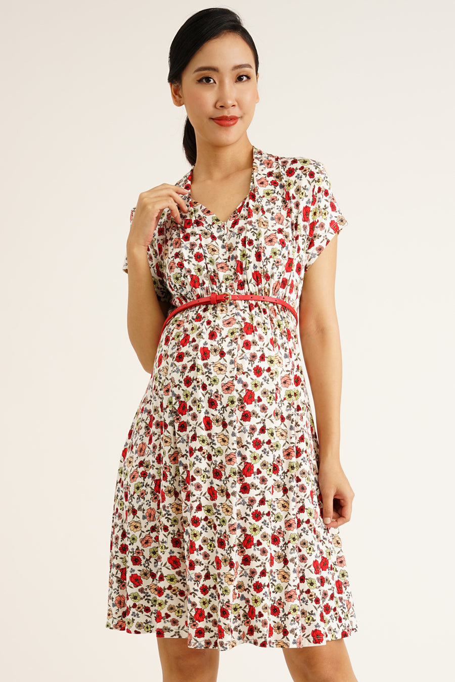 Maternity Empire Gathered Nursing Dress