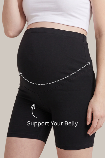 2 Pieces Maternity Belly Support Shorts