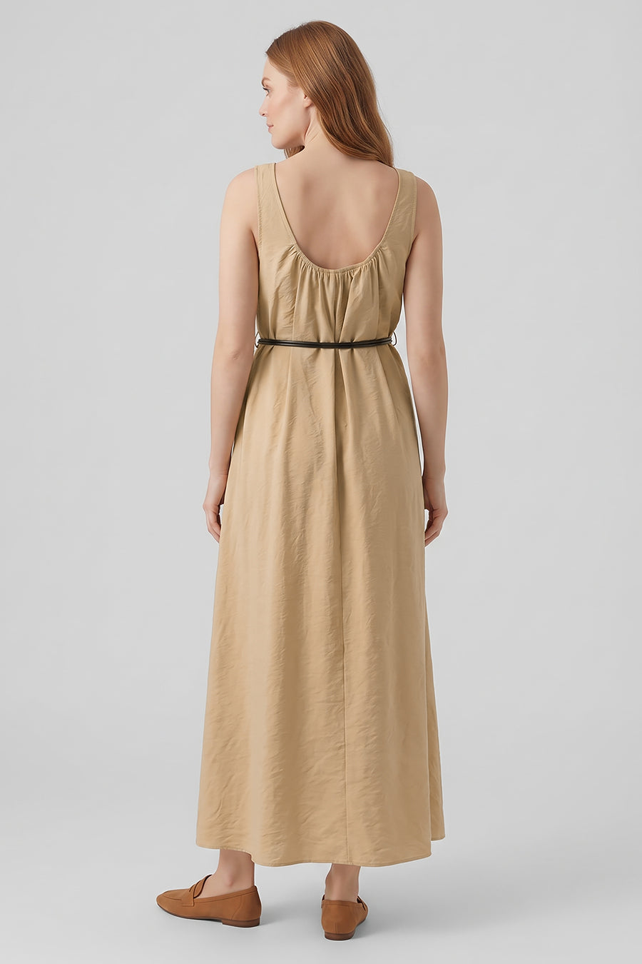 Sleeveless Swing Maxi Dress