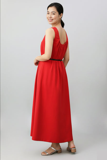 Sleeveless Swing Maxi Dress