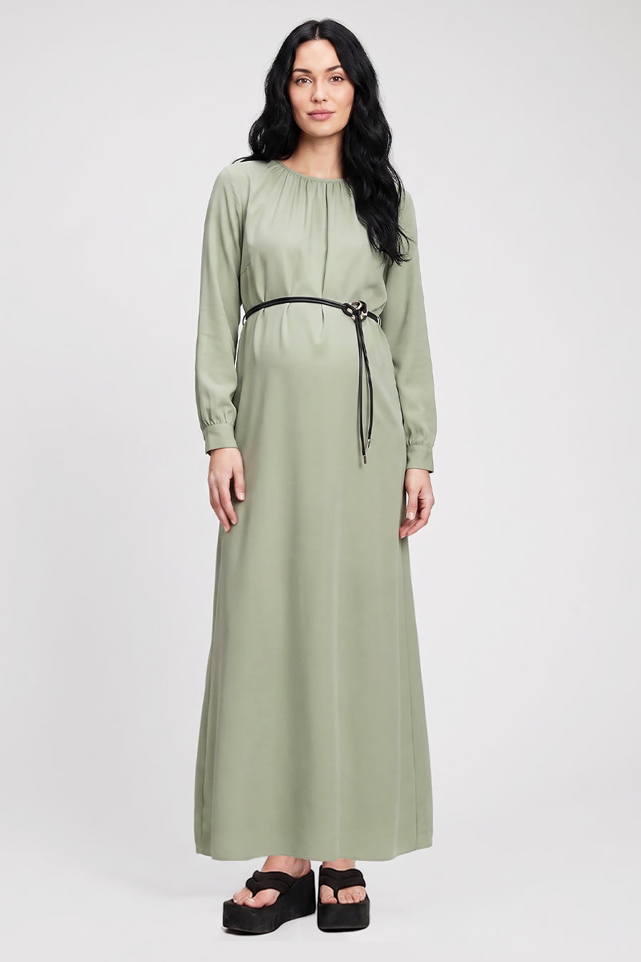 Belted Maxi Dress