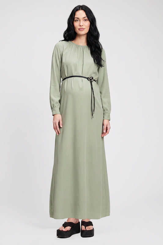 Belted Maxi Dress
